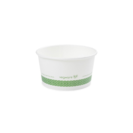 Vegware - Flat CPLA cold lid  fits 12-32oz soup containers