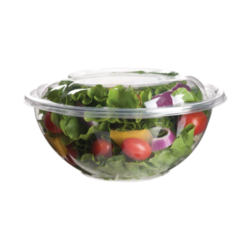 Eco-Products PLA Clear Rectangular Deli Lid Container - 24 oz - EP