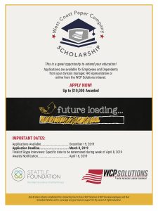 2019 West Coast Paper Scholarship Announcement